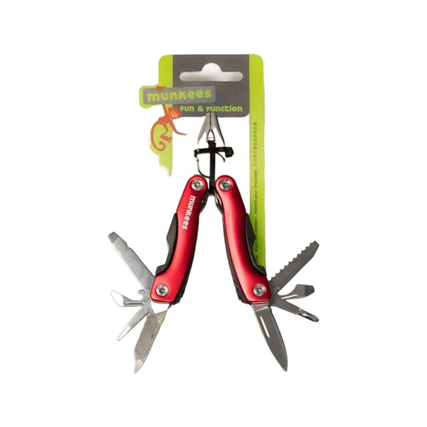 Munkees Stainless Steel Multi-Tool Red