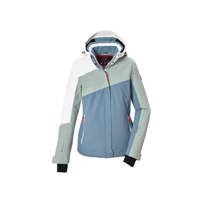 Killtec KSW 101 Womens Ski Jacket — Sea Foam/Lt. Steel Blue/Broken White