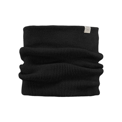 Zwarte geribde col sjaal voor heren en dames, warme winter nekwarmer