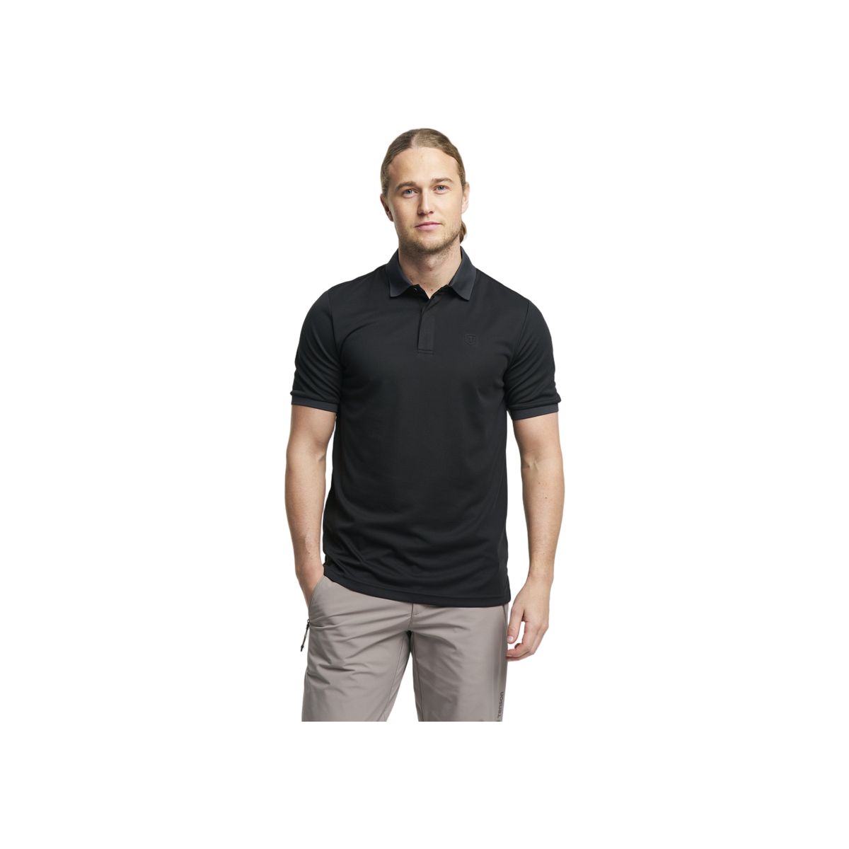 Tenson Txlite Melange Polo Men — Black