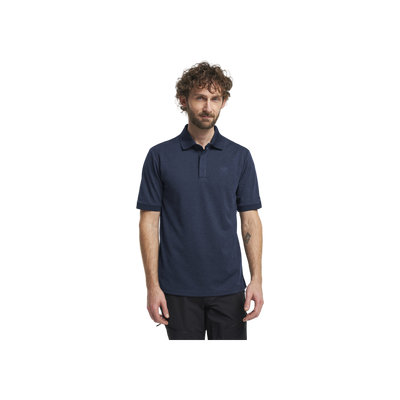 Tenson Txlite Melange Polo Men — Dark Navy