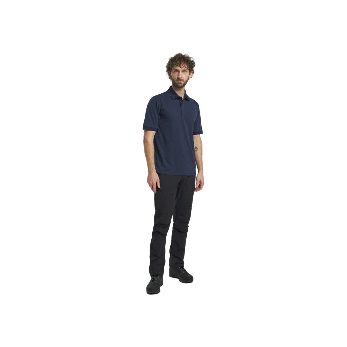 Tenson Txlite Melange Polo Men — Dark Navy