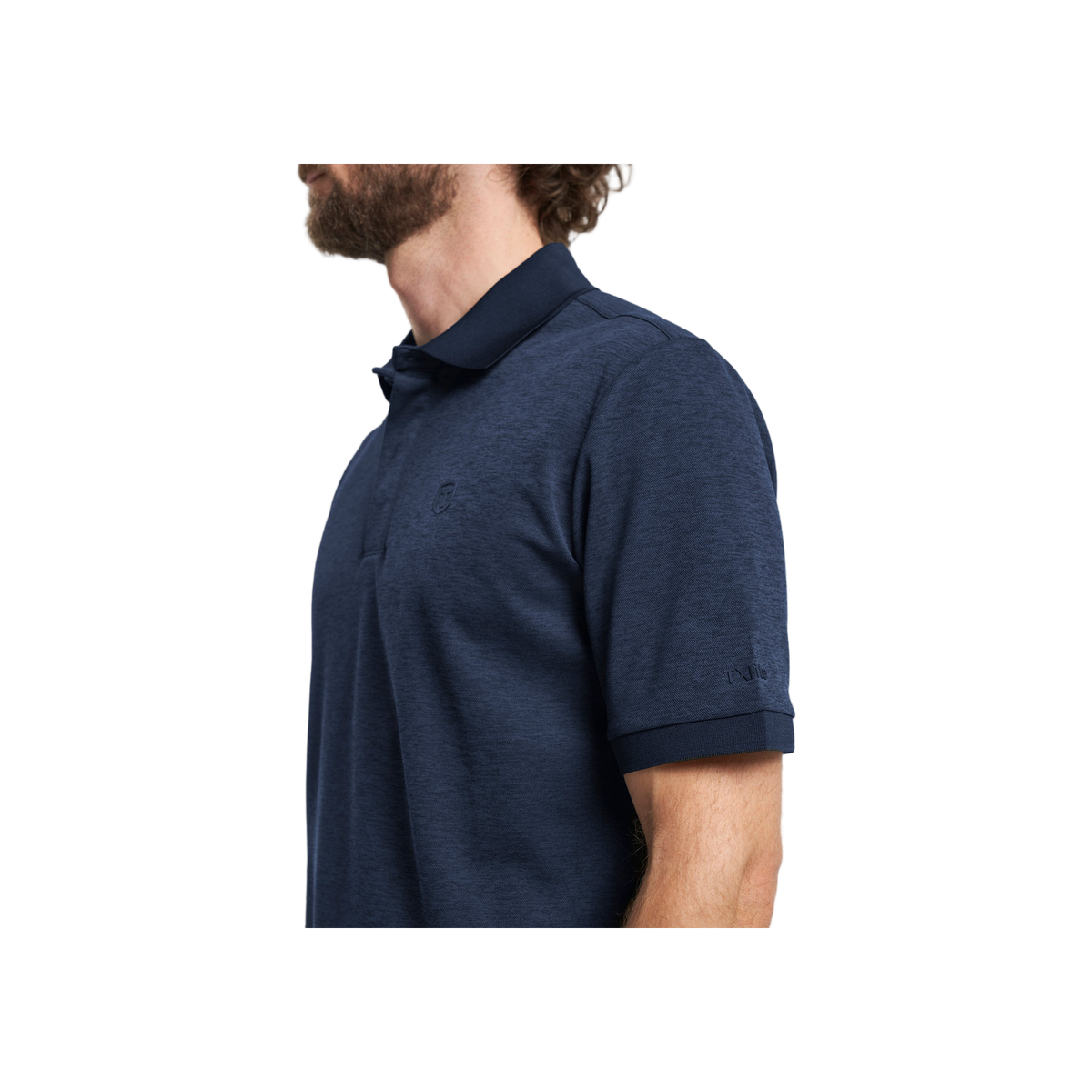 Tenson Txlite Melange Polo Men — Dark Navy