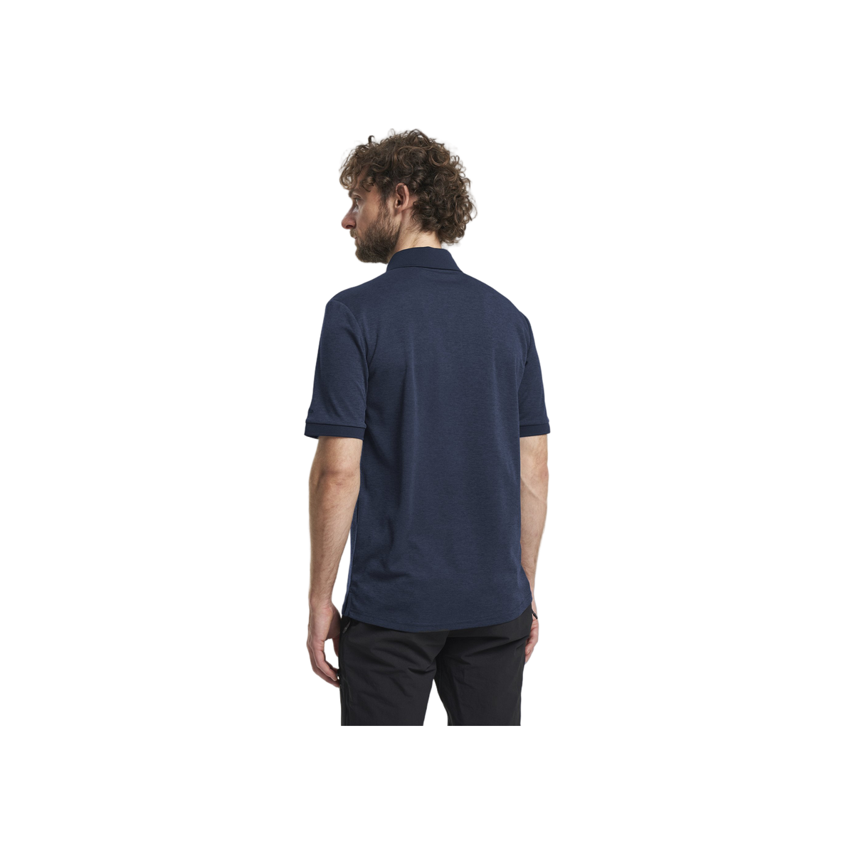 Tenson Txlite Melange Polo Men — Dark Navy