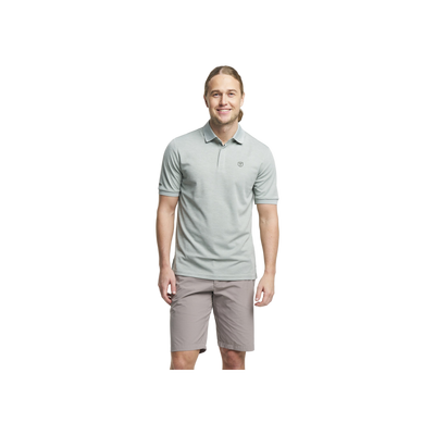 Tenson Txlite Melange Polo Men — Grey Green