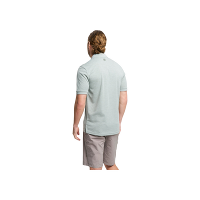 Tenson Txlite Melange Polo Men — Grey Green