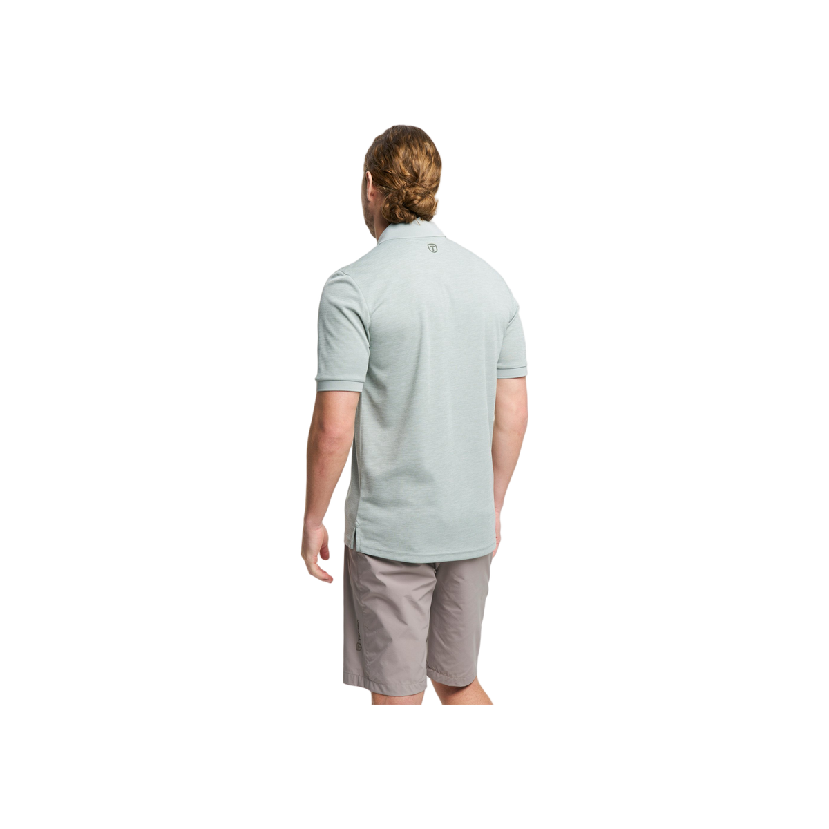 Tenson Txlite Melange Polo Men — Grey Green