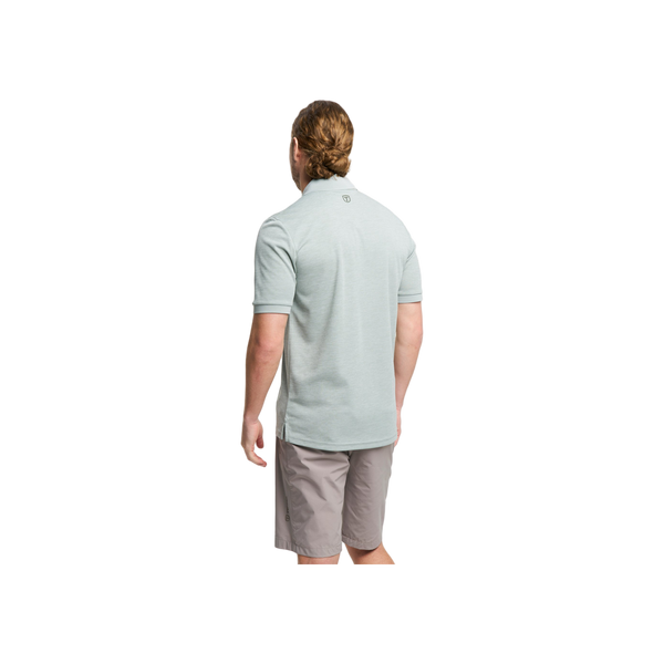 Tenson Txlite Melange Polo Men — Grey Green