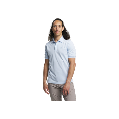 Tenson Txlite Melange Polo Men — Light Blue