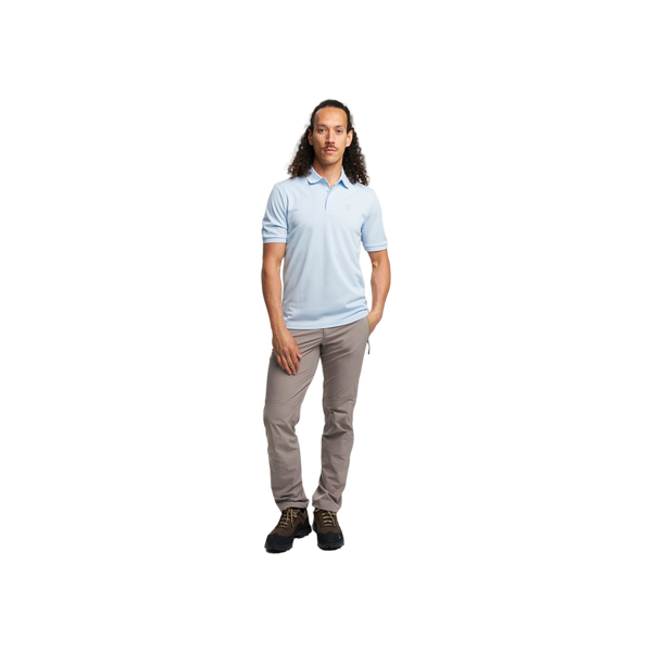 Tenson Txlite Melange Polo Men — Light Blue