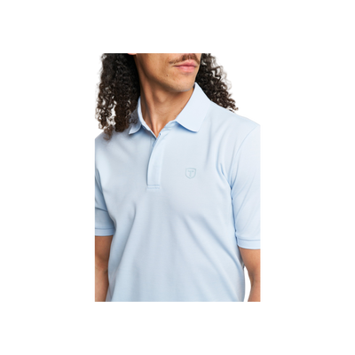 Tenson Txlite Melange Polo Men — Light Blue