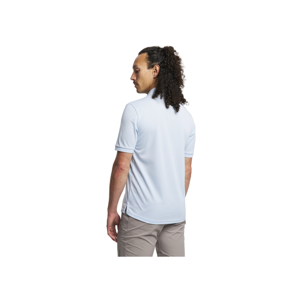 Tenson Txlite Melange Polo Men — Light Blue
