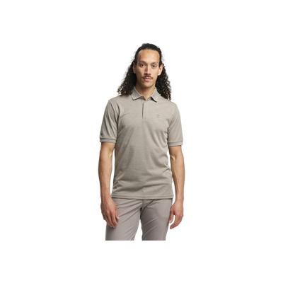 Tenson Txlite Melange Polo Men — Taupe