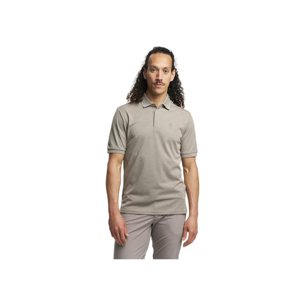 Tenson Txlite Melange Polo Men — Taupe