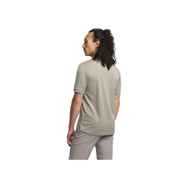 Tenson Txlite Melange Polo Men — Taupe
