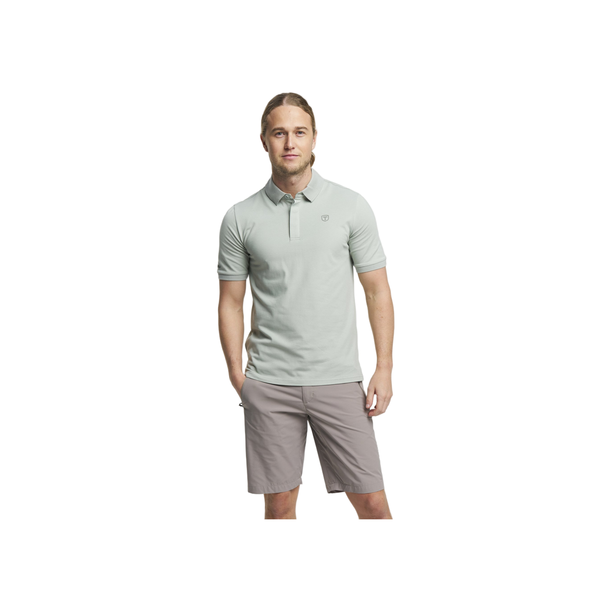 Tenson Txlite Blend Polo Men — Light Blue