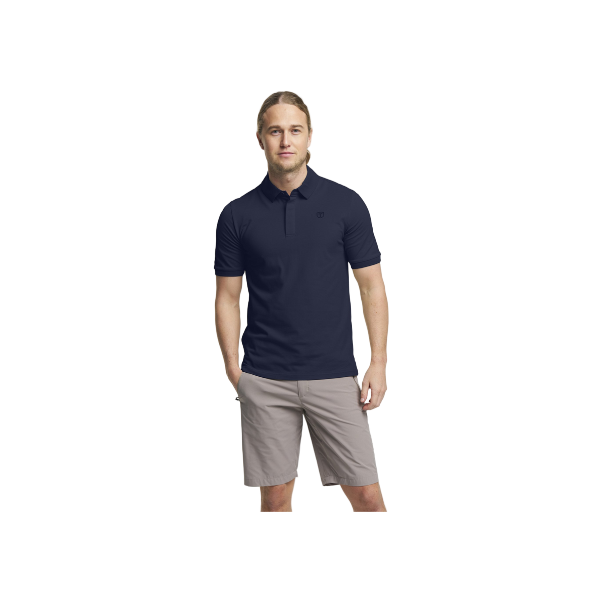 Tenson Txlite Blend Polo Men — Light Blue