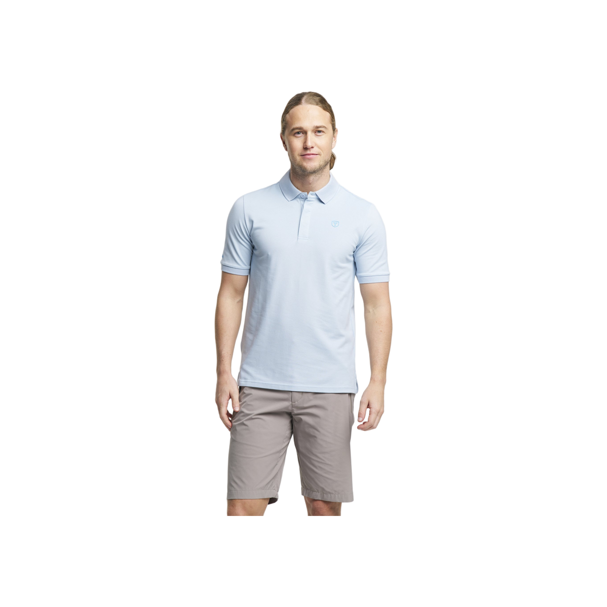 Tenson Txlite Blend Polo Men — Light Blue