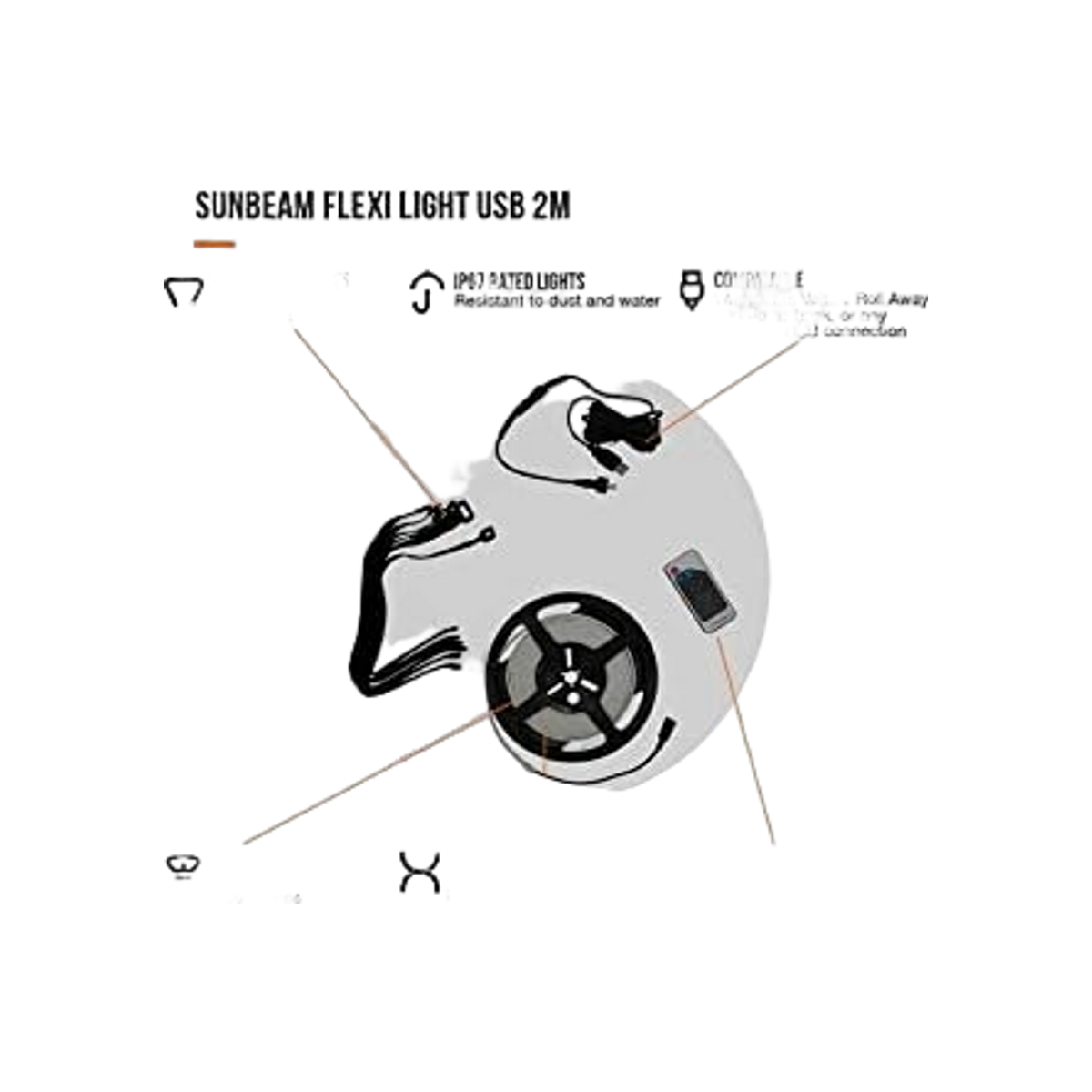 Vango Sunbeam Flexi Light 2M USB