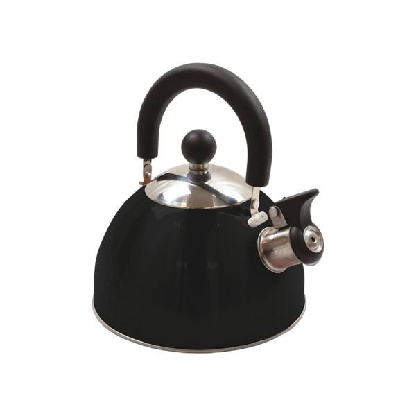 Highlander 2L Deluxe Whistling Kettle Black