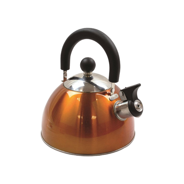 Highlander 2L Deluxe Whistling Kettle Orange