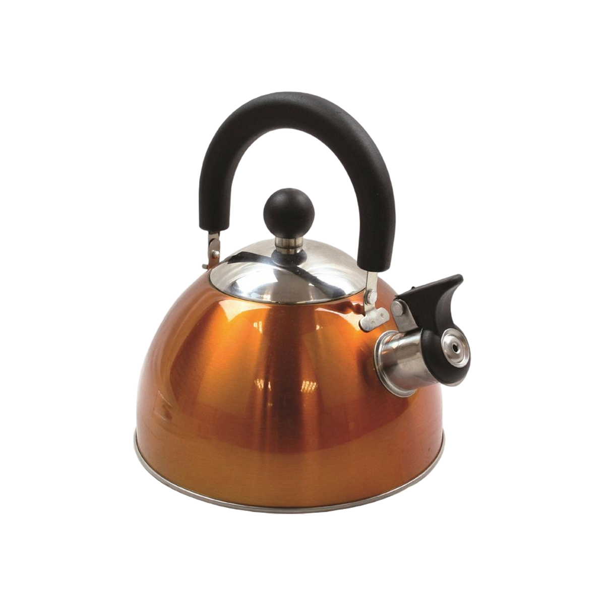 Highlander 2L Deluxe Whistling Kettle Orange