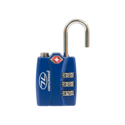 Highlander Tsa Alert Combination Lock - Blue