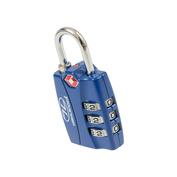 Highlander Tsa Alert Combination Lock - Blue