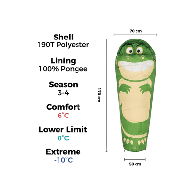 Highlander Dinosaur 300 Mummy Sleeping Bag