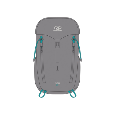 Highlander 25L Women Ivar Rucksack Haar Grey