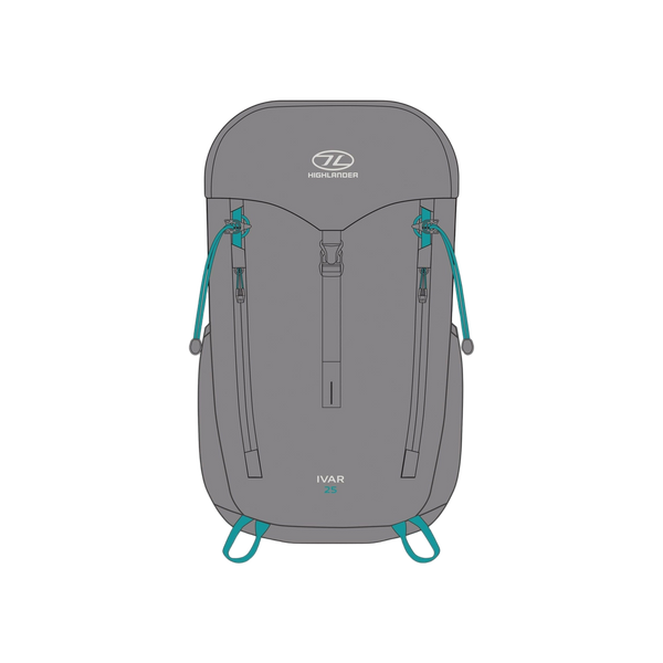 Highlander 25L Women Ivar Rucksack Haar Grey