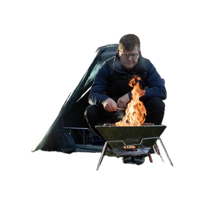 Vango Ranger Draagbare Houtskool BBQ - Compacte Stalen Barbecue