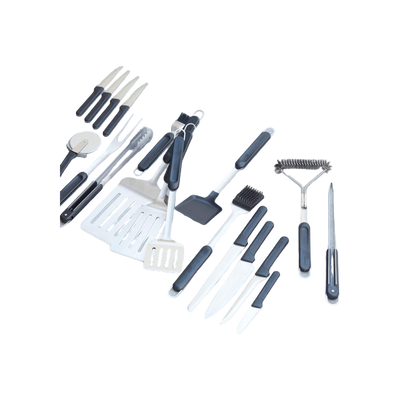 Barbecook Olivia set van 4 steak messen uit rvs zwart 25cm