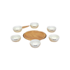 Barbecook Joya Lazy Susan Rubberwood with 6 Bowls Ø 48cm
