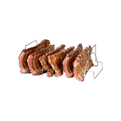 Barbecook vlees- en ribrek uit rvs