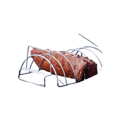 Barbecook vlees- en ribrek uit rvs