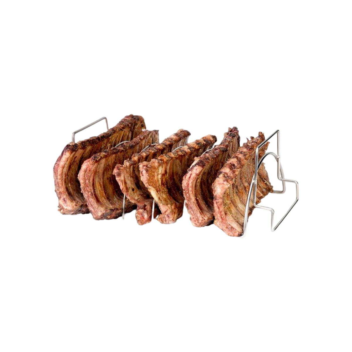 Barbecook vlees- en ribrek uit rvs
