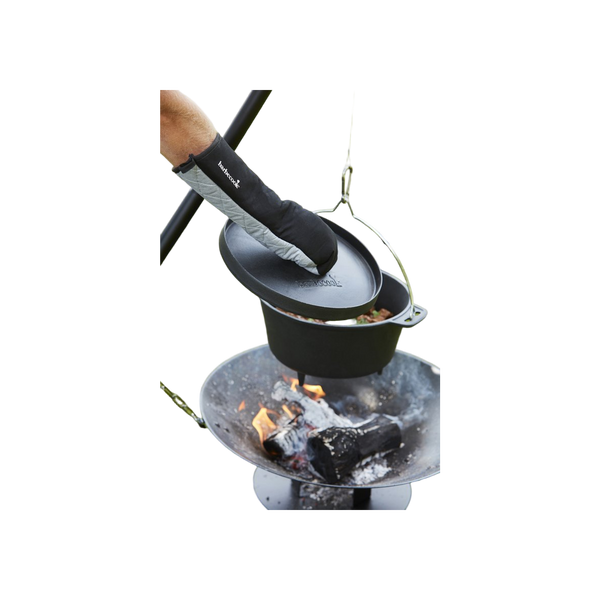 Barbecook Long BBQ Gloves 40cm Cotton Aluminum Black