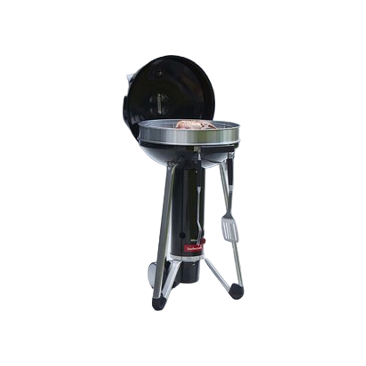 Barbecook Black Pepper set van spatel, vork en tang rvs zwart 43cm