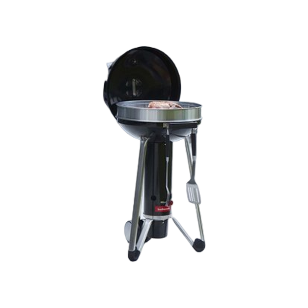 Barbecook Black Pepper set van spatel, vork en tang rvs zwart 43cm
