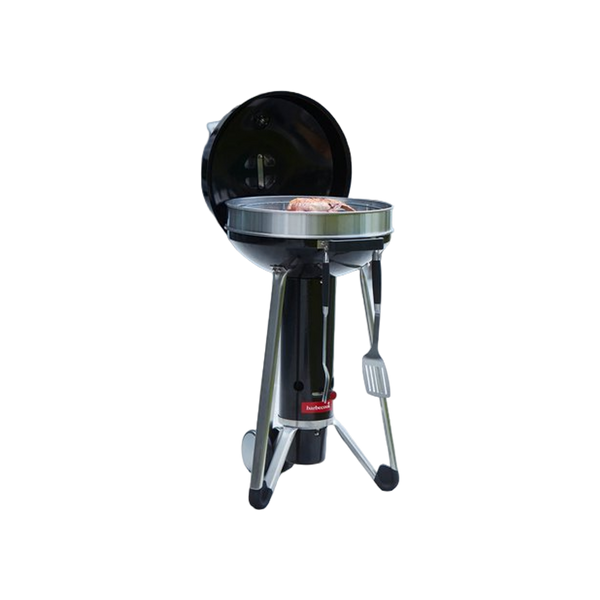 Barbecook Black Pepper set van spatel, vork en tang rvs zwart 43cm