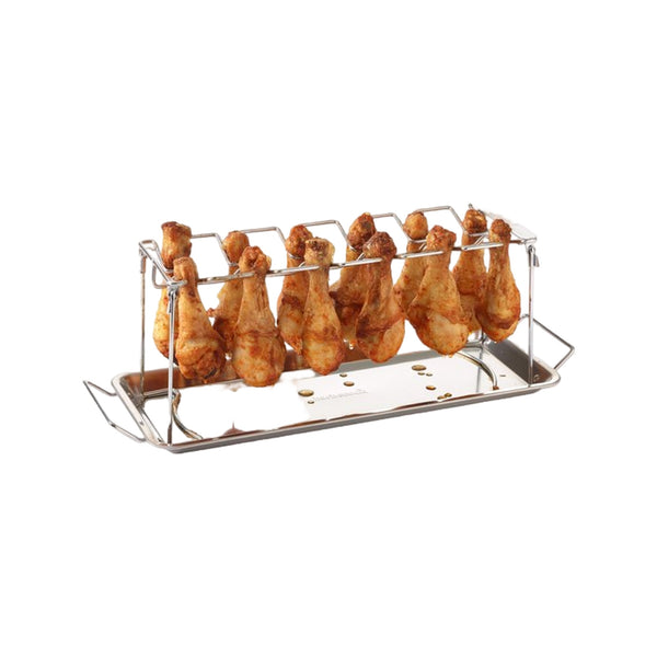 Barbecook rek voor 12 drumsticks uit rvs