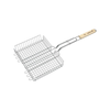 Barbecook Doppelrost aus Chrom und Holz 31,5x25x5cm