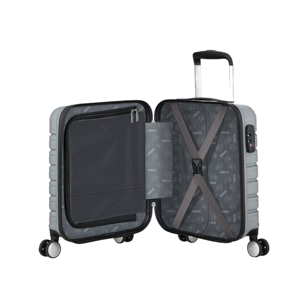 American Tourister FLASHLINE SPINNER UNDERSEATER SKY SILVER