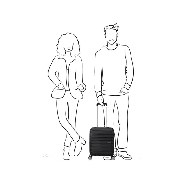 American Tourister FLASHLINE SPINNER UNDERSEATER SKY SILVER
