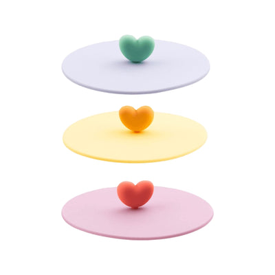 Dotz Deksel Uit Silicone Multicolor Hart Ø12Cm