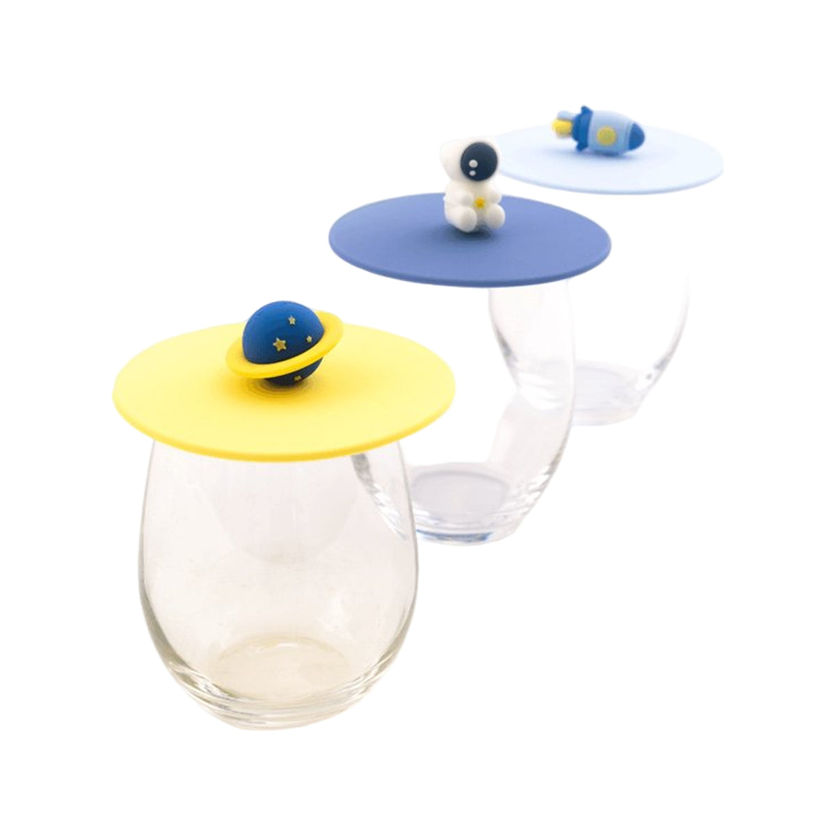 Dotz Deksel Uit Silicone Multicolor Ruimtevaart Ø10Cm