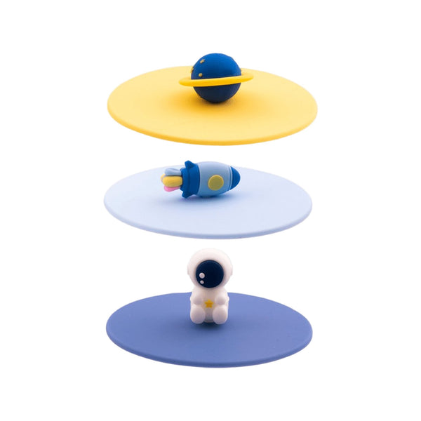 Dotz Deksel Uit Silicone Multicolor Ruimtevaart Ø10Cm