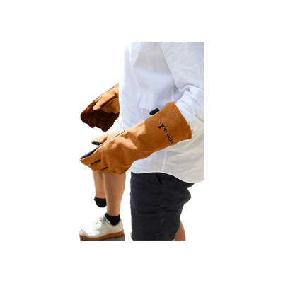 Barbecook set van 2 zachtlederen handschoenen