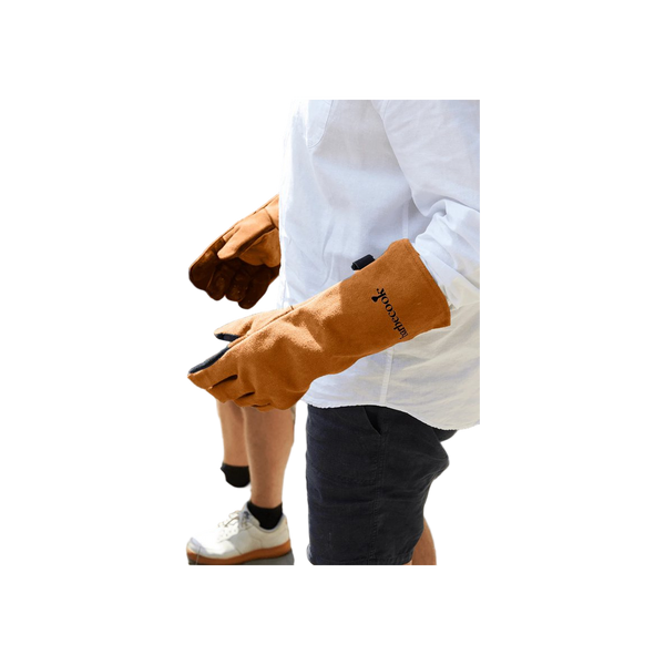 Barbecook set van 2 zachtlederen handschoenen
